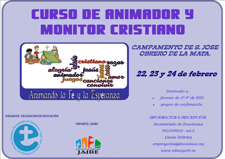 CURSO ANIMADOR Y MONITOR CRISTIANO