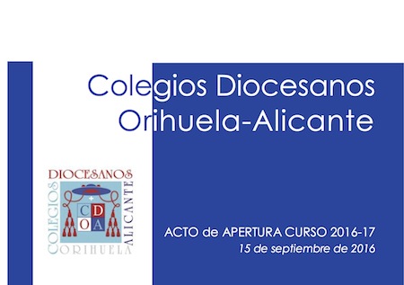 APERTURA COLEGIOS DIOCESANOS