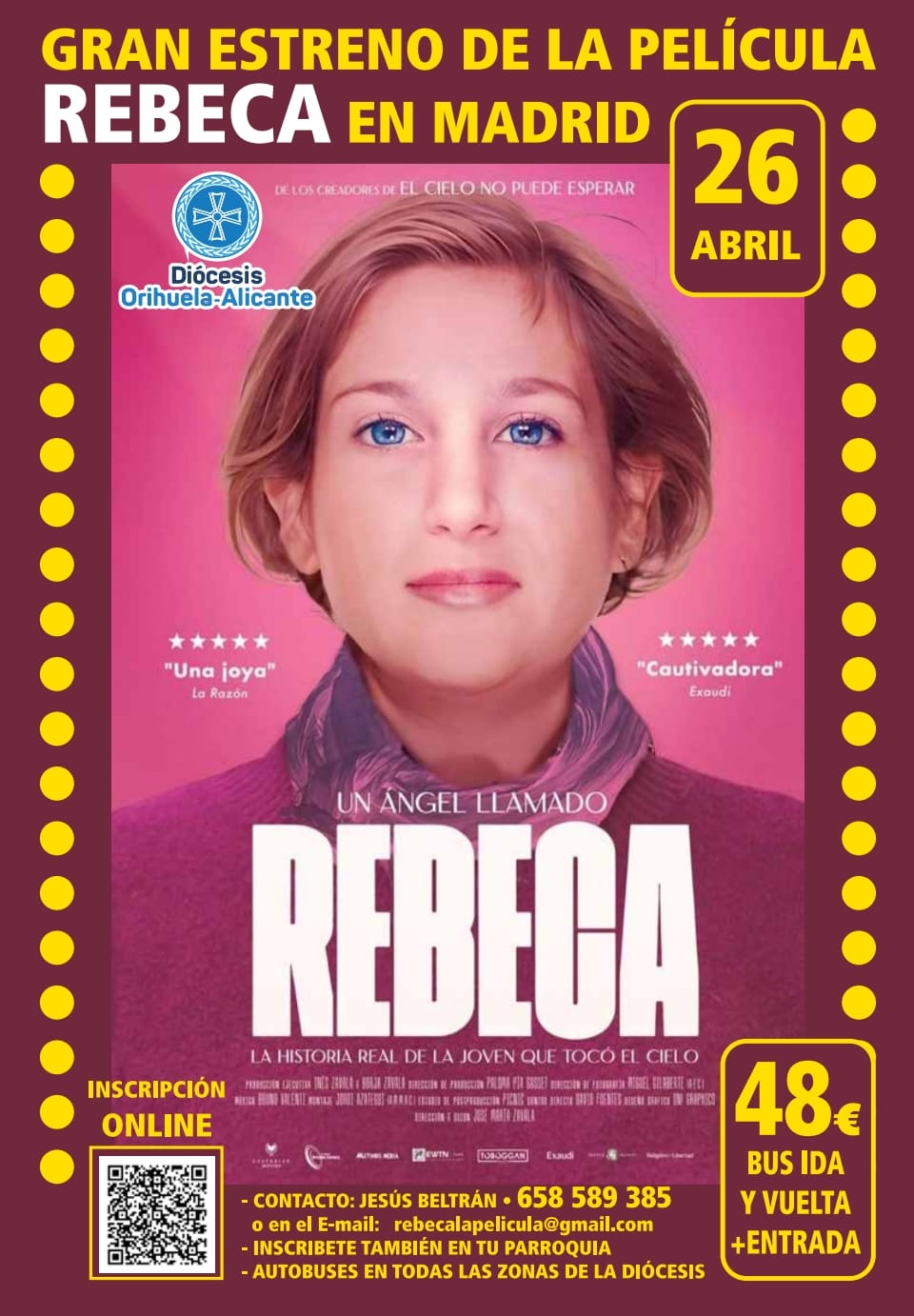 PELÍCULA SOBRE LA SIERVA DE DIOS REBECA ROCAMORA