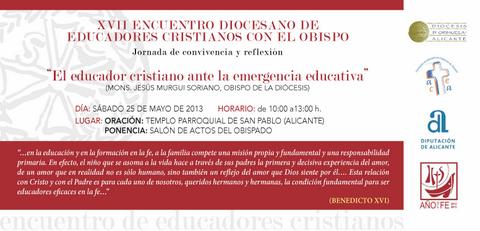 Encuentro diocesano de educadores cristianos