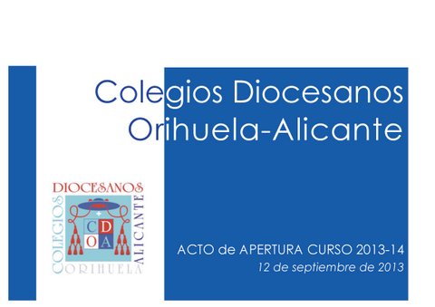 V JORNADA DE COLEGIOS DIOCESANOS