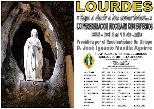 PEREGRINACIÓN DIOCESANA A LOURDES